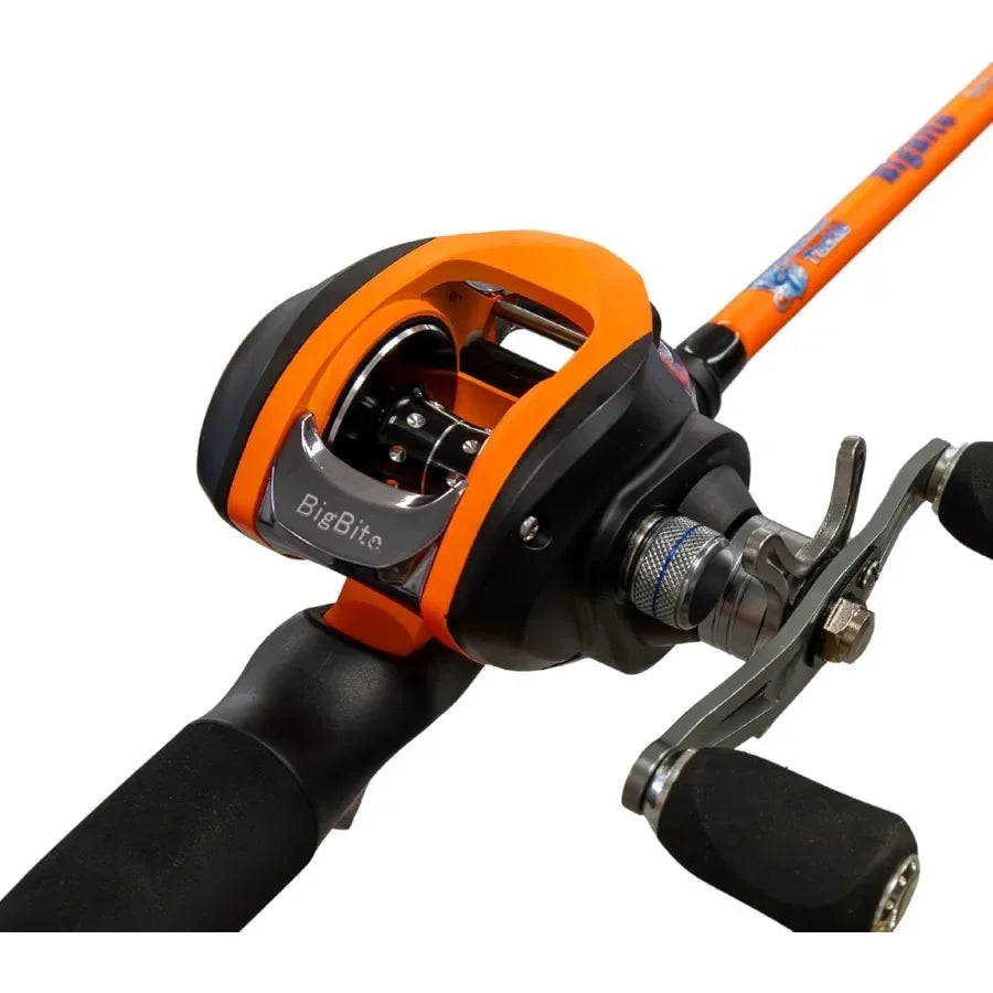 Fishing Rod and Reel Combo 2Piece IM6 Carbon Rods with Smooth Casting Reels Ideal for Freshwater and Saltwater