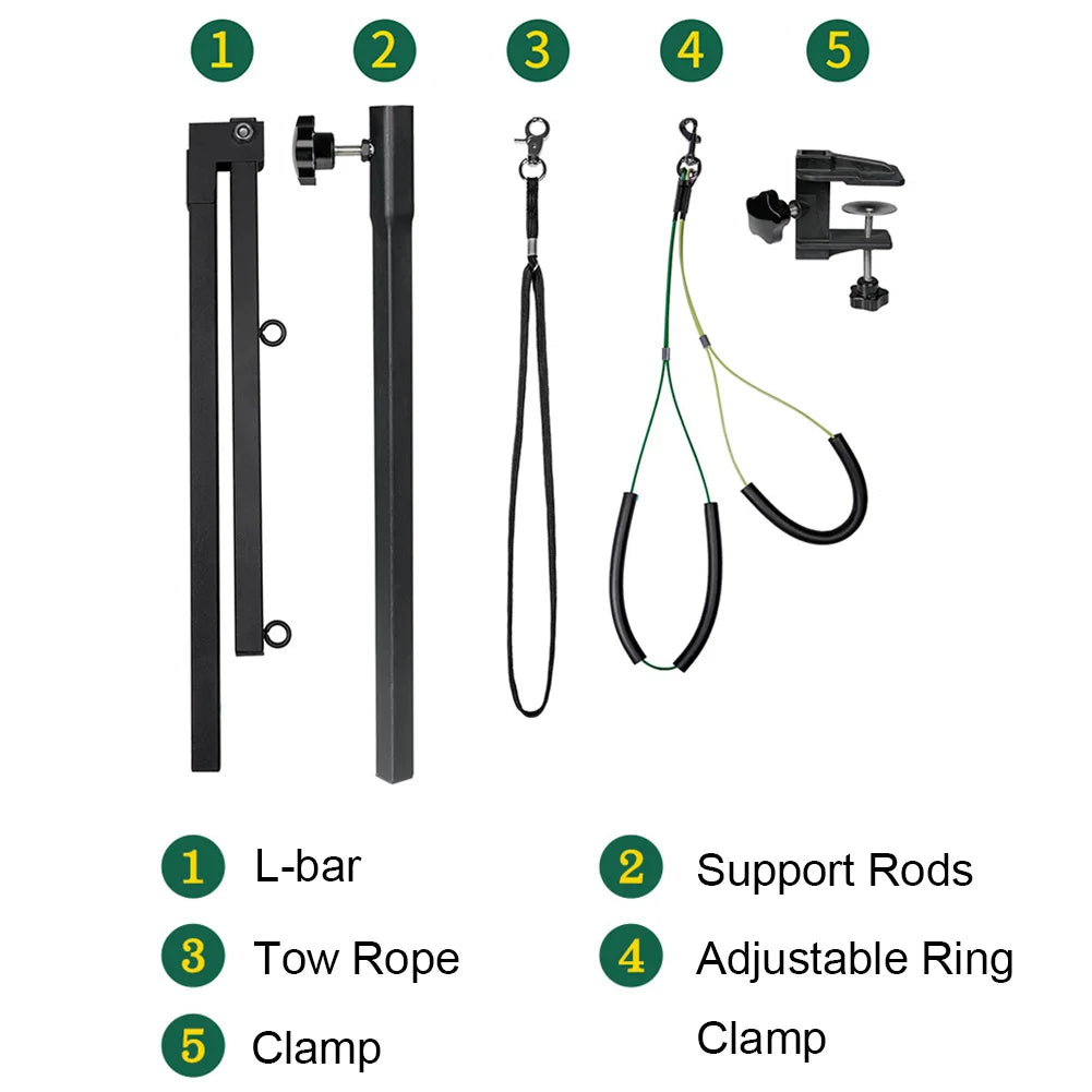 Pet Grooming Arm with Clamp Dog Grooming Table Arm Height Adjustable 35in Foldable Dog Grooming Arm with Clamp and Noose