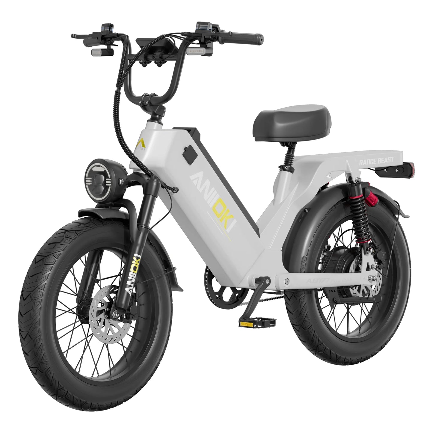 2026 ANIIOKI Electric Bike 1500W Peak Motor 48V 60Ah Battery 31MPH E-Bike AQ177 Long battery life Adult Ebike Fat Tires 20"*4"
