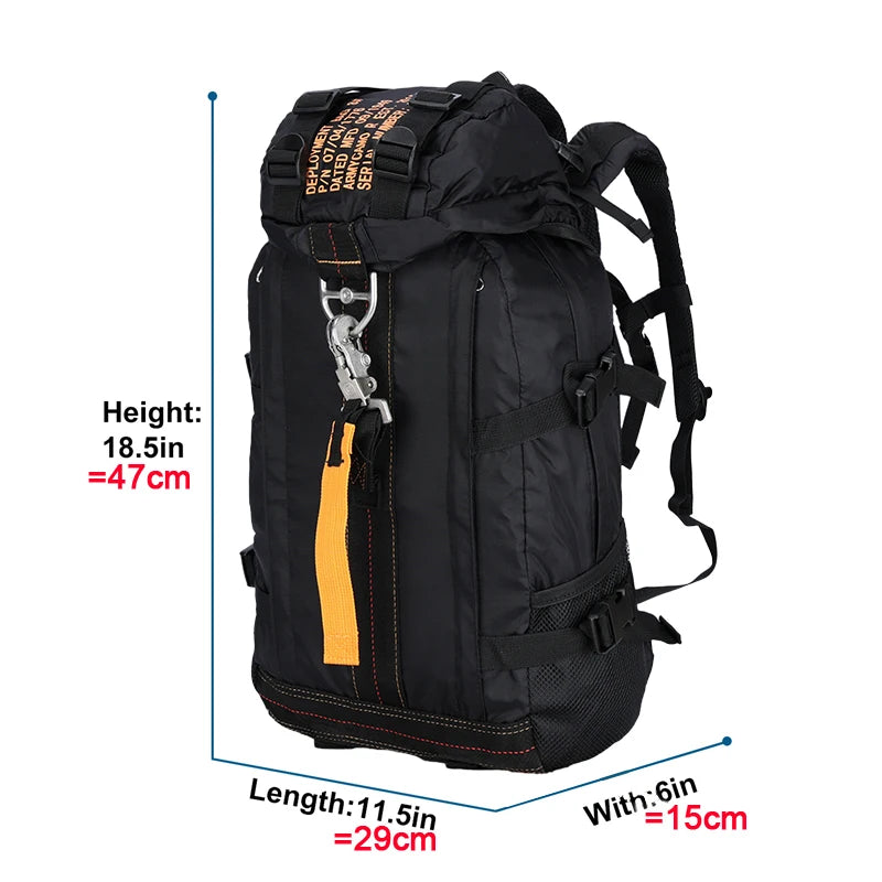 LQARMY Military Tactical Backpack Rucksack for Camping Hiking Bushcraft Travel Gear