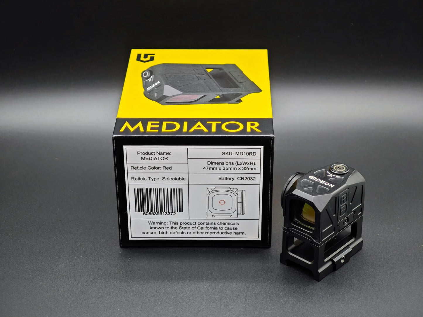 Tactical Gideon Optics Mediator Red Dot Multi-Reticle Sight 16mm Redmagic Reflex Sight for  Rifle Scope Shooting