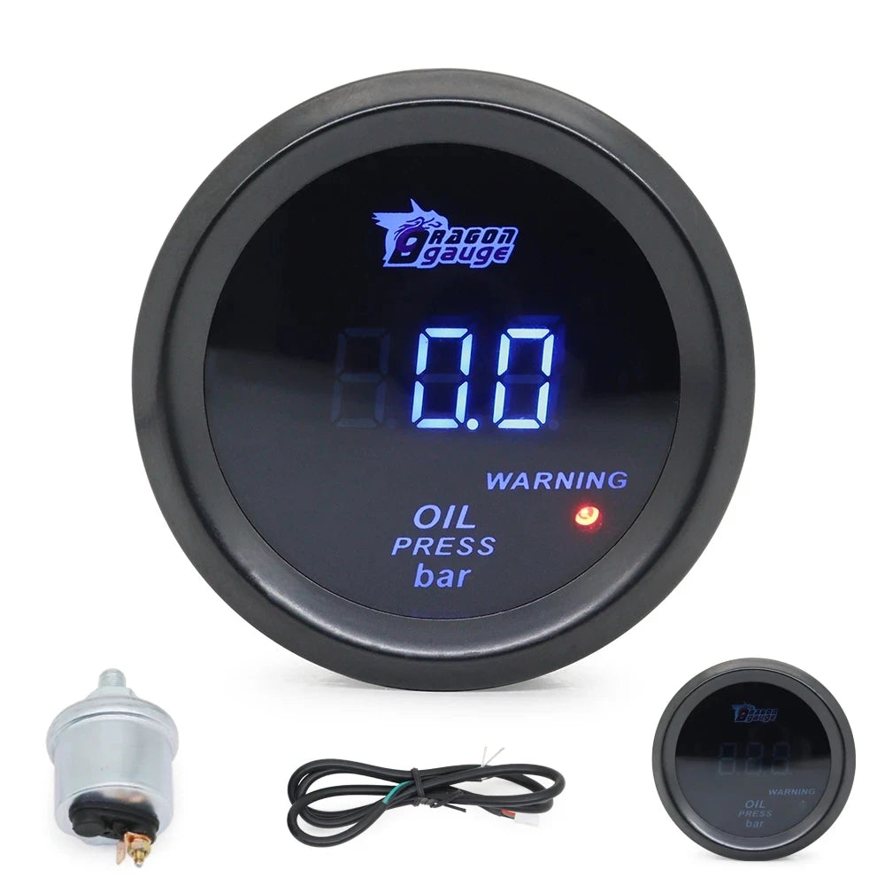 Car Digital Turbo Boost Gauge 9 Auto Gauge Types