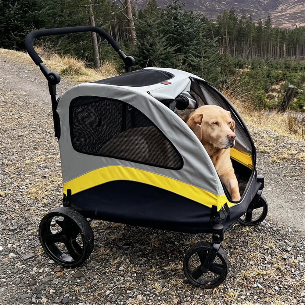 Universal Dog Stroller Pram 4 Wheel Foldable Travel Jogger