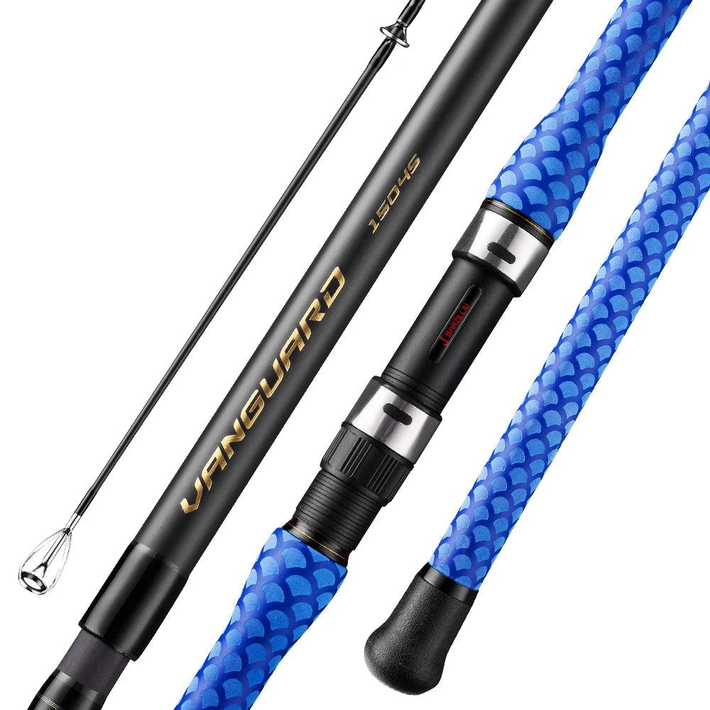 J-BARZILLAI Vanguard Carbon Surf Spinning Rod Ultra Light Graphite Pole Saltwater Surf Fishing