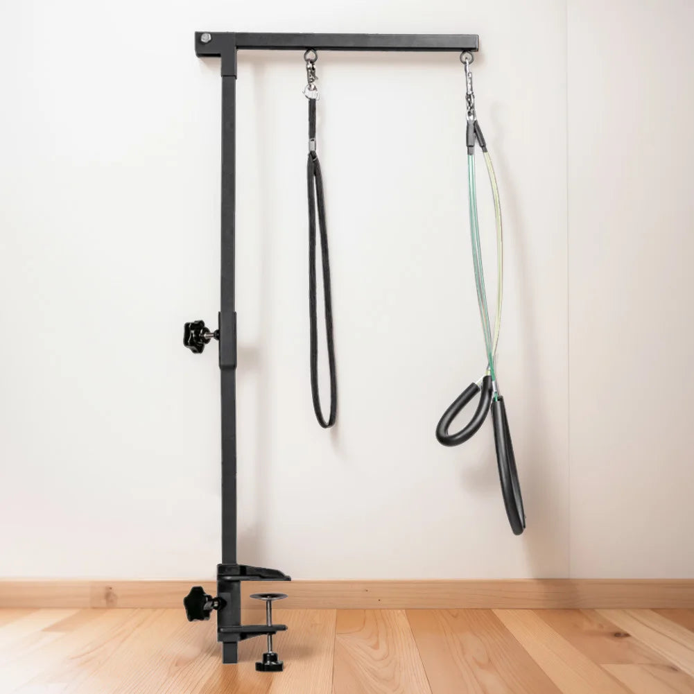 ALIILEEDesk Pet Foldable Grooming Bracket With Restraint Rope