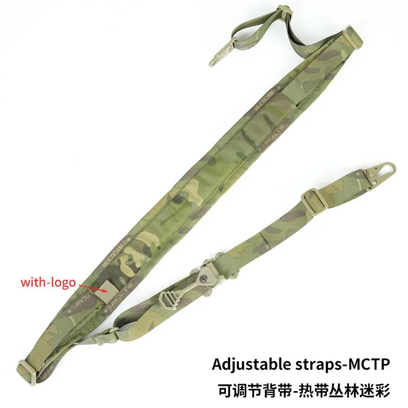 Tactical Rifle Sling Modular Strap Removable 2 Point / 1 Point 2.25" Padded Slingster Combat Shooting Hunting Accessories