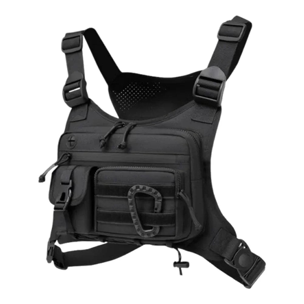 Tactical Chest Bag Men's Vest Edc Waterproof Anti-Theft Chest Pack Rig for Outdoor Cycling Bags Running Front Chest Pack