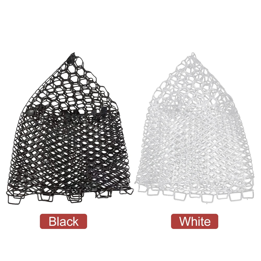 Rubber Net Head 32/40/55cm Folding Landing Net Portable Foldable Trout Net Outdoor Fishing Accessories