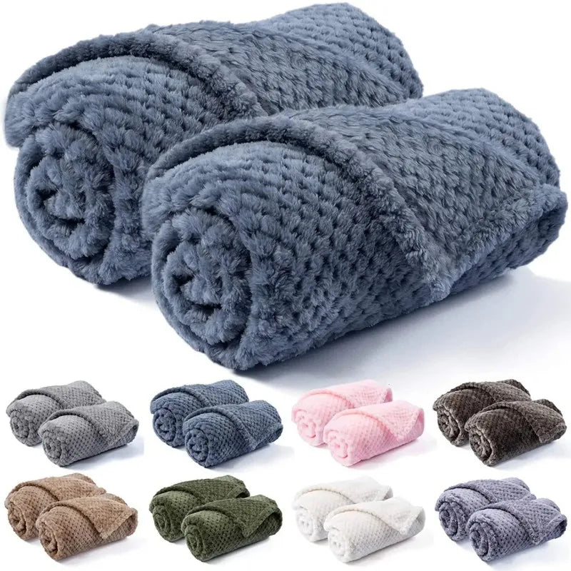 NONECN Warm Soft Fuzzy Blanket For Dogs And Cats Bed