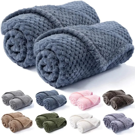 NONECN Warm Soft Fuzzy Blanket For Dogs And Cats Bed