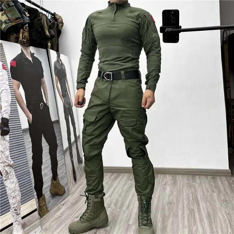 A5 Tactical Suits Combat Shirts Milita Uniform Outfit Men Clothing Tatico Tops Airsoft Multicam Camo Hunting Camouflage Pants