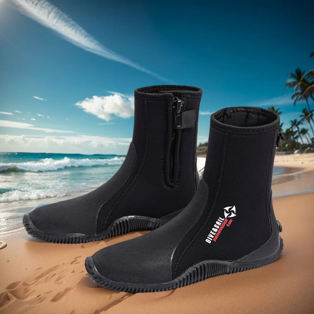 APWIKOGER Premium Ultralight Neoprene Diving Boots with Zip Closure WaterSportsAdvantage