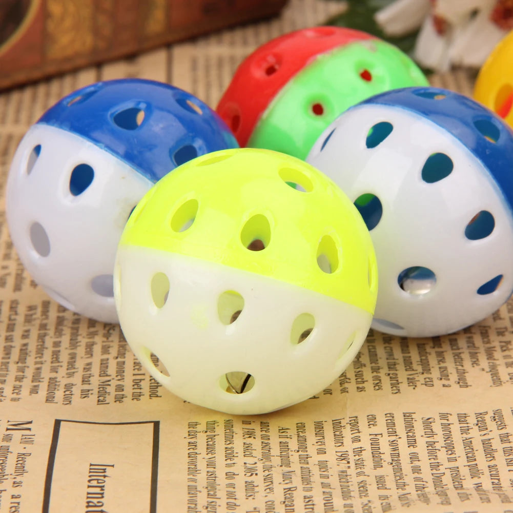 Cat Toy Balls With Bell Kitten Rattle For Indoor Cats