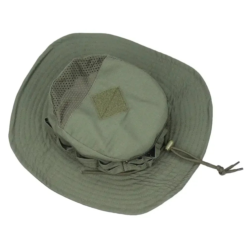 New Tactical Camouflage Boonie Cap Wide Brim Hat Men Outdoor Sports Fishing Hiking Hunting Sunshade Hat Foldable Soft Hat