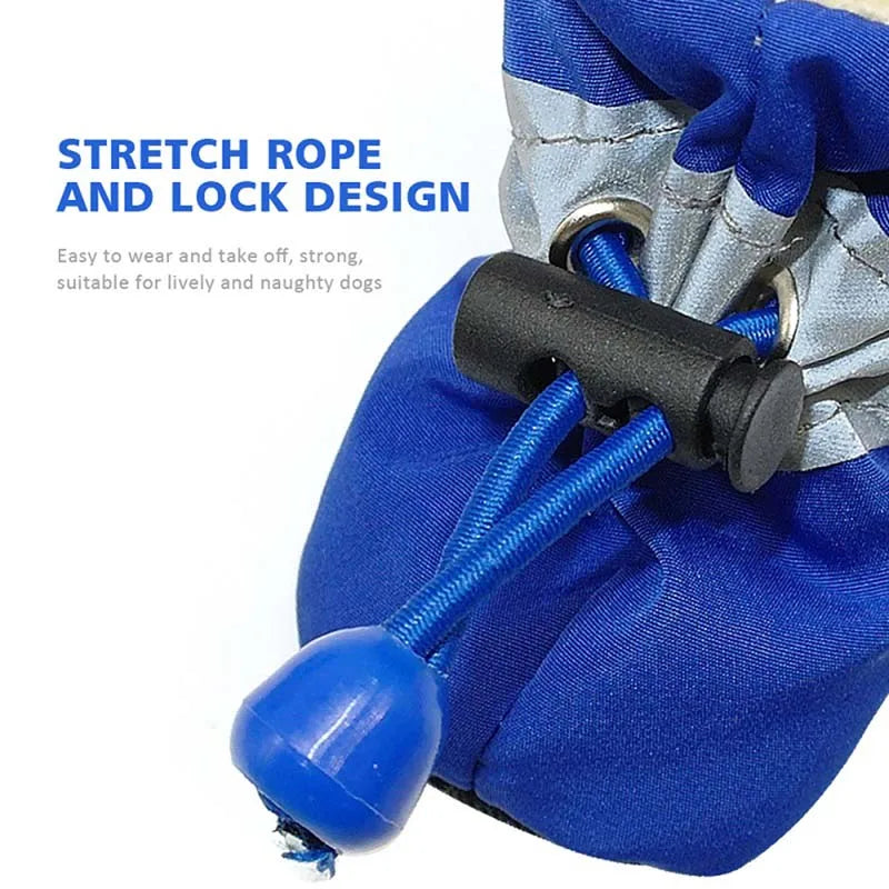 Antiskid Dog Shoes for Small to Medium Dogs Waterproof Winter Paw Protection