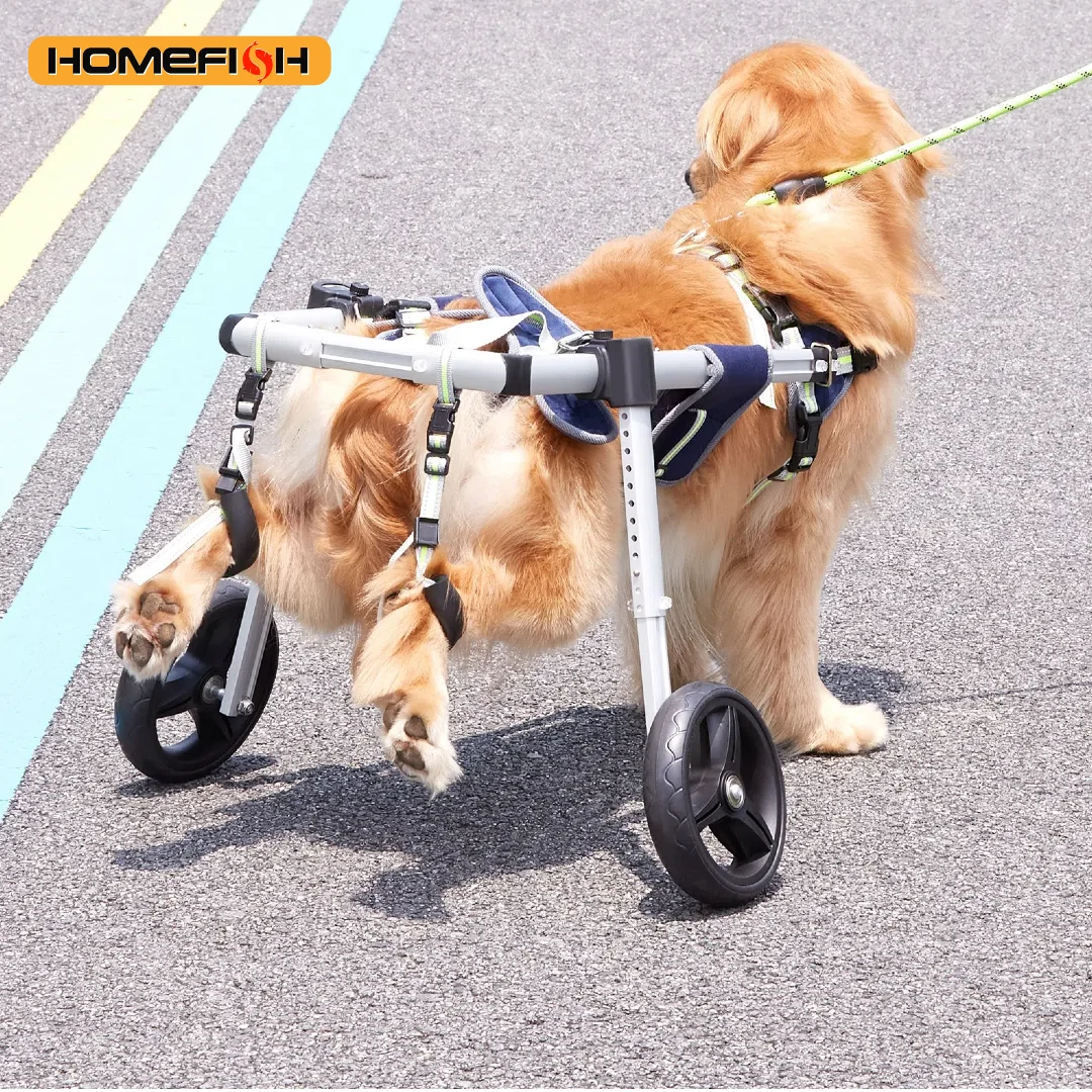 Two Wheel Dog Wheelchair For Back Legs Pet Mobility Cart