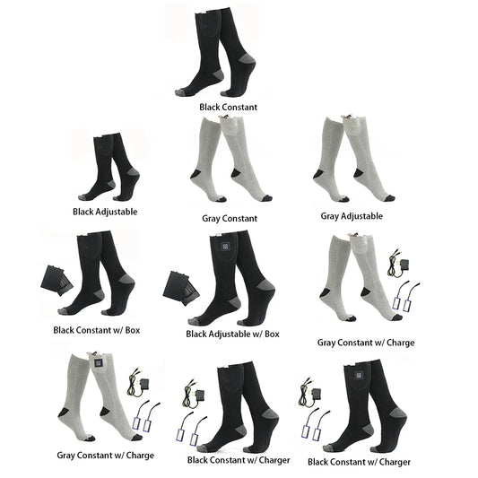 Shunmaii Premium Cordless Rechargeable Electric Heated Socks For Skiing Outdoors