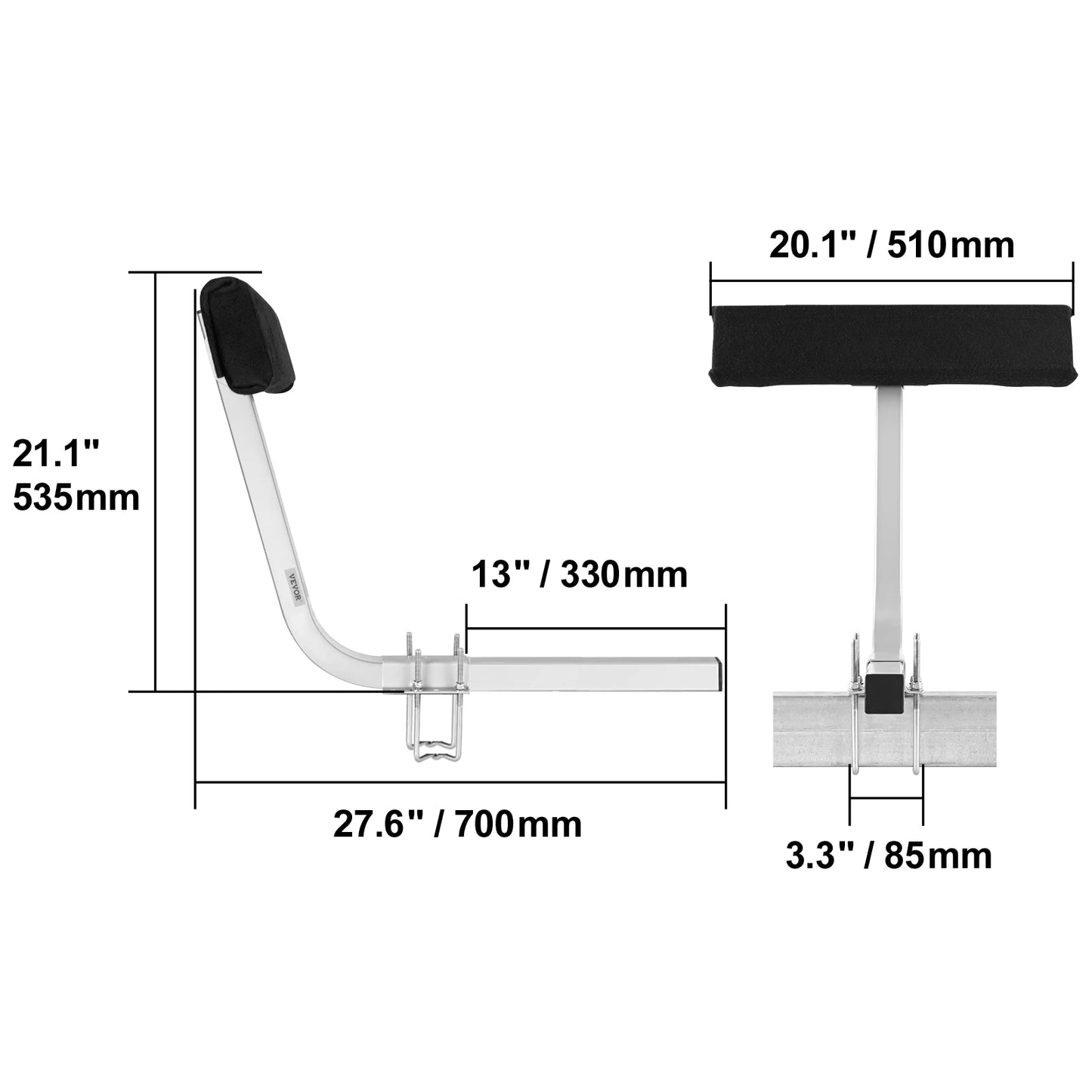 SucceBuy Boat Trailer Guide Poles 2PCS Adjustable Rustproof Galvanized Steel For Ski Boat Sailboat Trailers