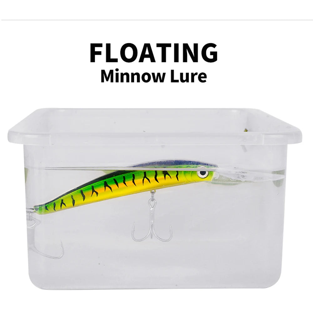 Minnow Plastic Hard Baits With Hooks For Seawater Fishing Artificial Bait Accessory