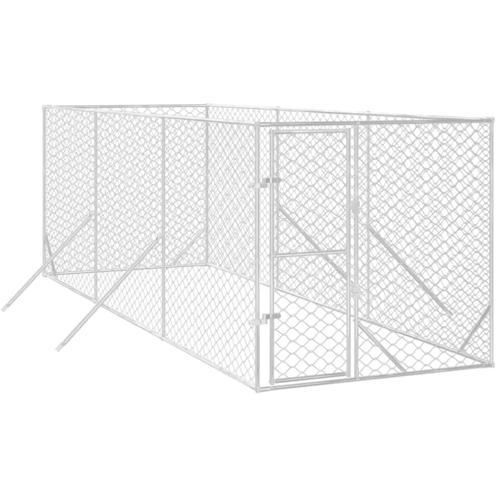 Outdoor Dog Kennel Cage Galvanized Steel Playpen Enclosure Fence