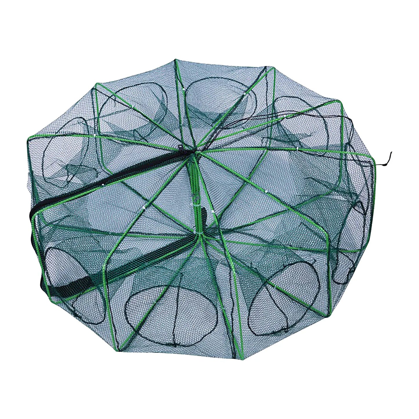 Folding lobster cage 2025 new style fishing trap fishing tool kit fish shrimp crayfish crab fishing net nylon material