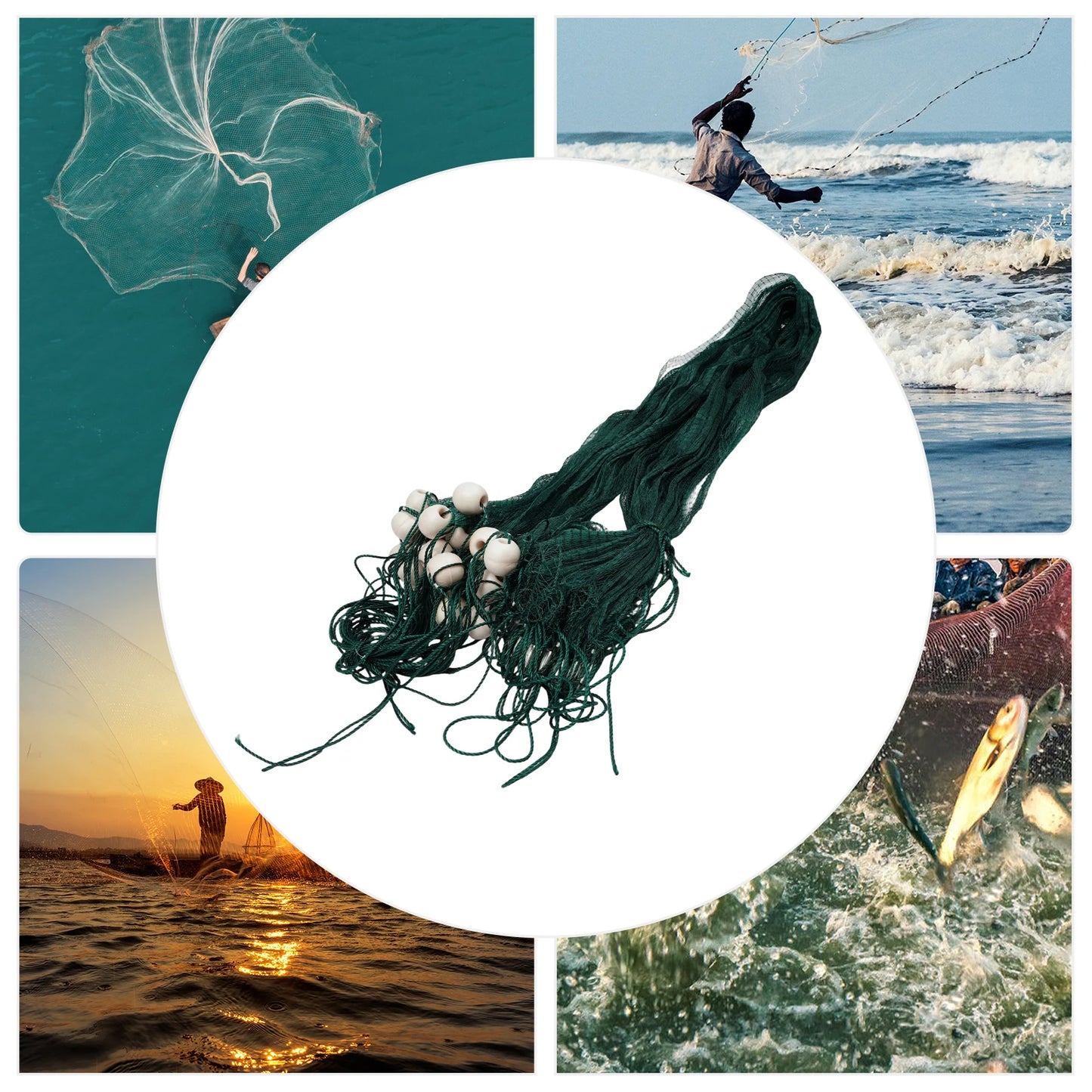 Bymaocar Fishing Net With Weights And Floats Drag Net For Minnows And Seining Shiner