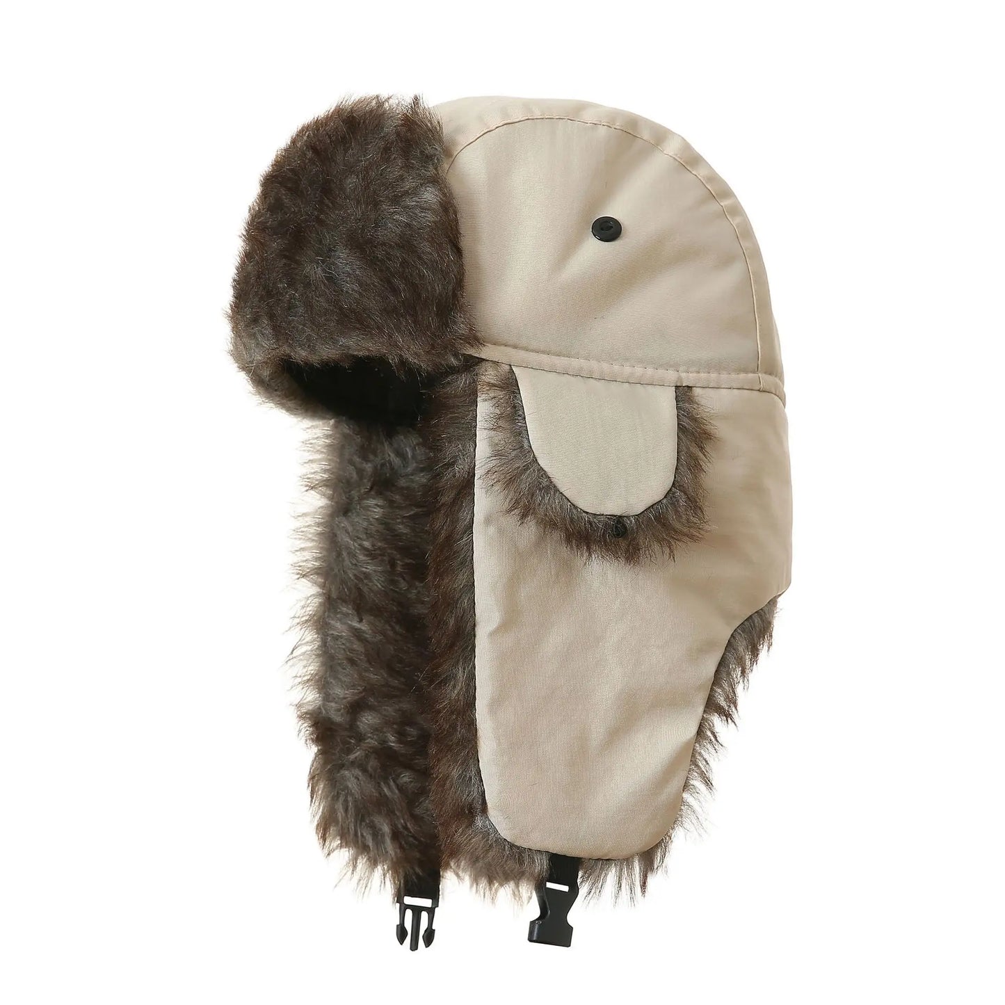 Men's Winter Trapper Aviator Trooper Earflap Warm Russian Waterproof Ski Hat Bomber Cap Russian Warm Ear Protectors Hats good