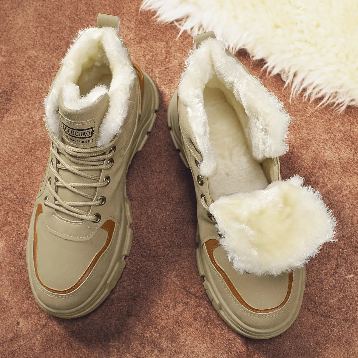 2025 new style, trendy, fashionable, cotton boots, warm, wear-resistant, comfortable, simple