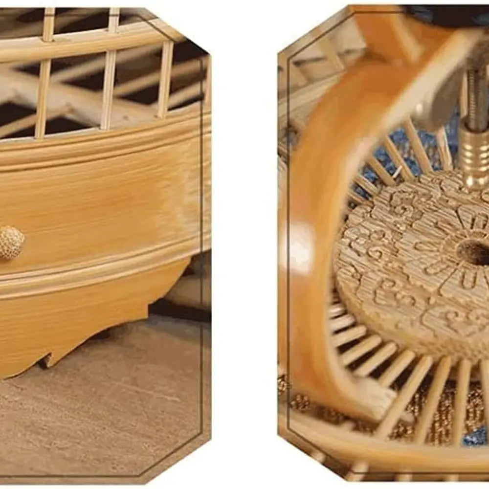 Vintage Bamboo Bird Cage with Handle, Portable Hanging Carrier for Small Parrots and Nests, Novel Design