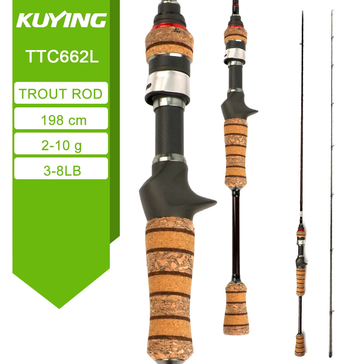 Kuying Premium Carbon Lure Angling Rods Spinning Casting PerformanceEnhancing Gear