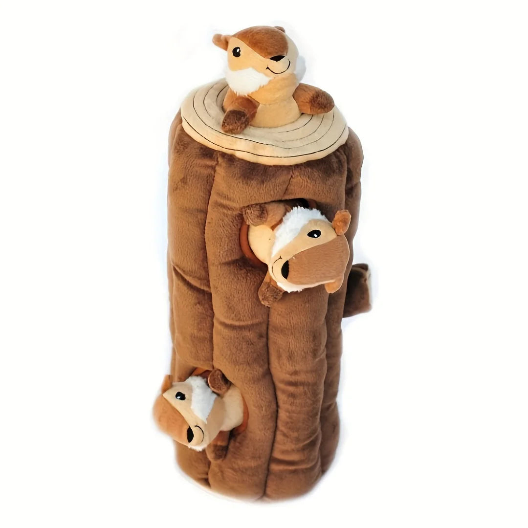 Interactive Plush Squirrel Dog Toy for Small to Medium Dogs