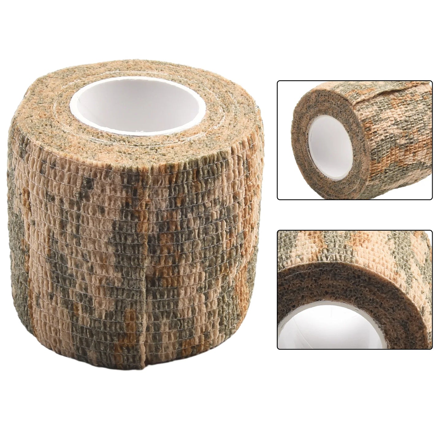 1pc Camouflage Invisible Tape Camo Form Reusable Self Cling Camo Hunting Rifle  Fabric Tape Wrap Outdoor Camping Accessories