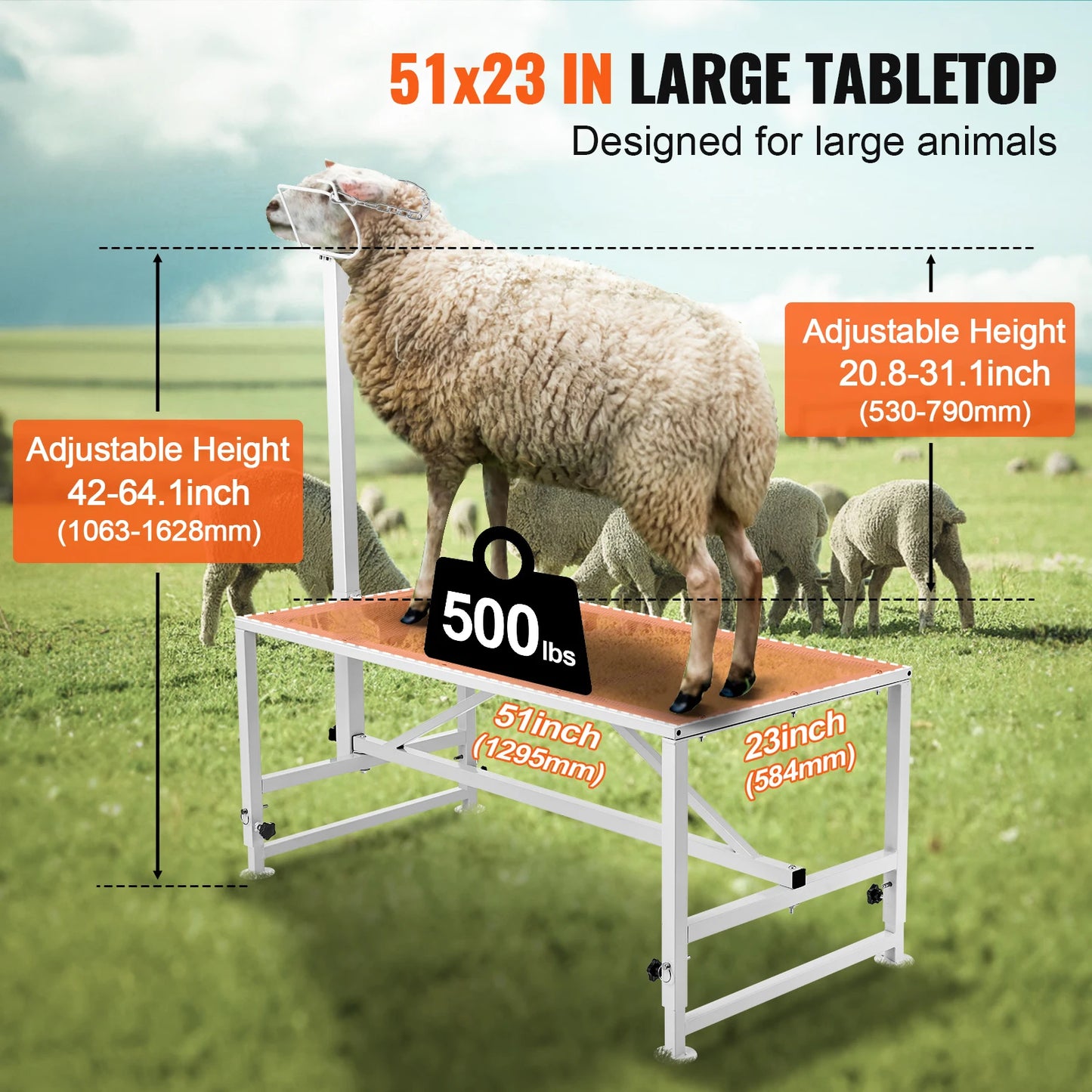 SucceBuy Goat and Sheep Livestock Milking and Shearing Stand