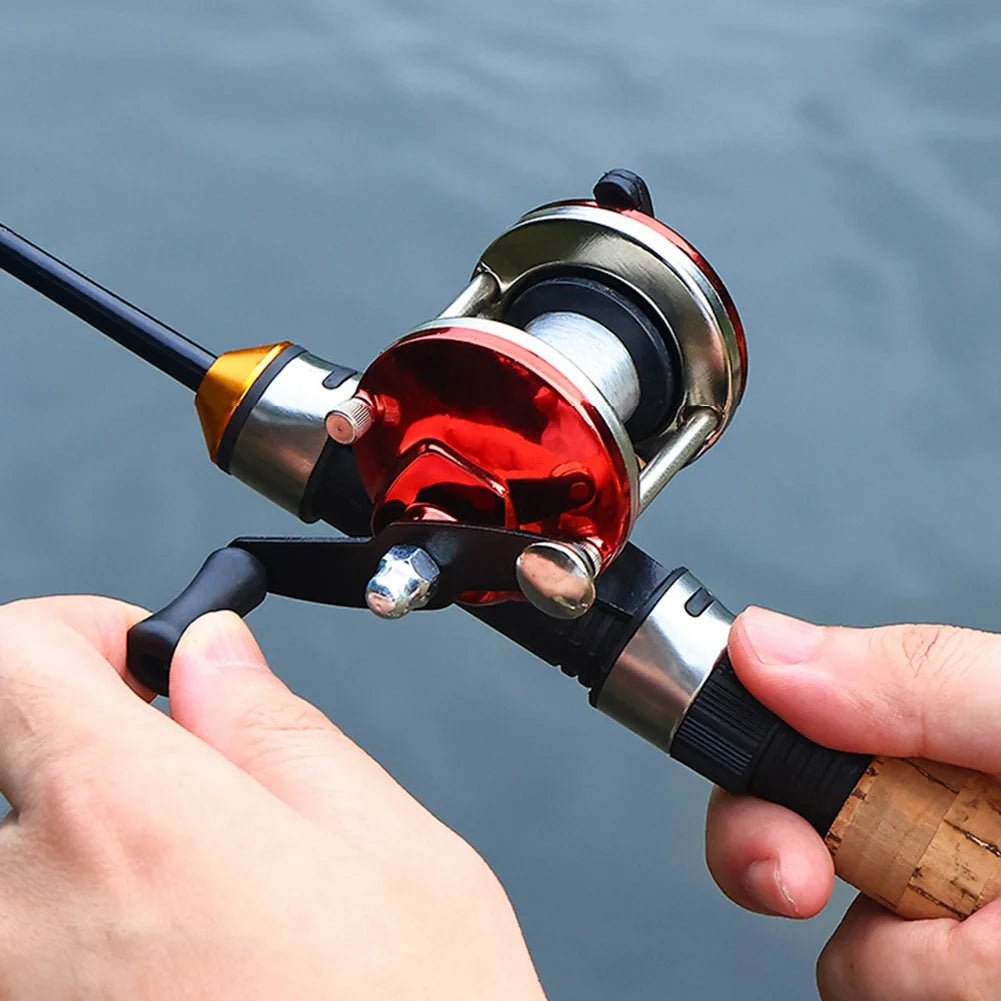 Ice Fishing Rod And Reel Set Carbon Fiber Mini Pole