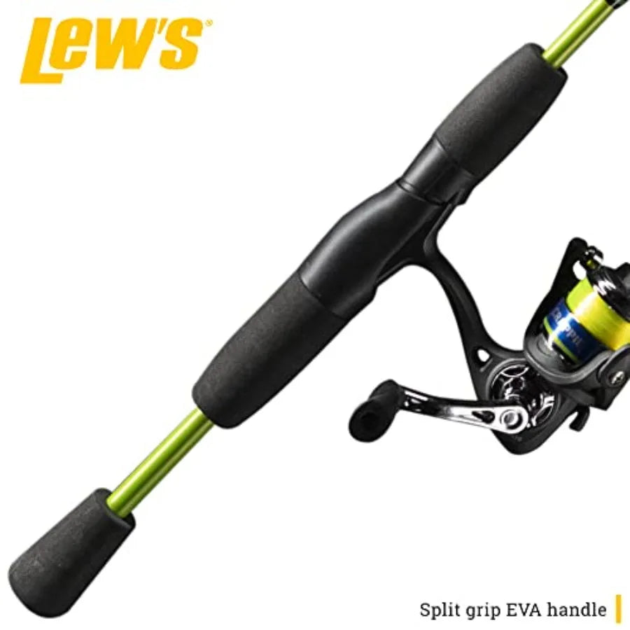 Crappie Thunder Spinning Reel and Fishing Rod Combo 2Piece IM6 Graphite Blank for Precision Crappie Fishing with Adjustab