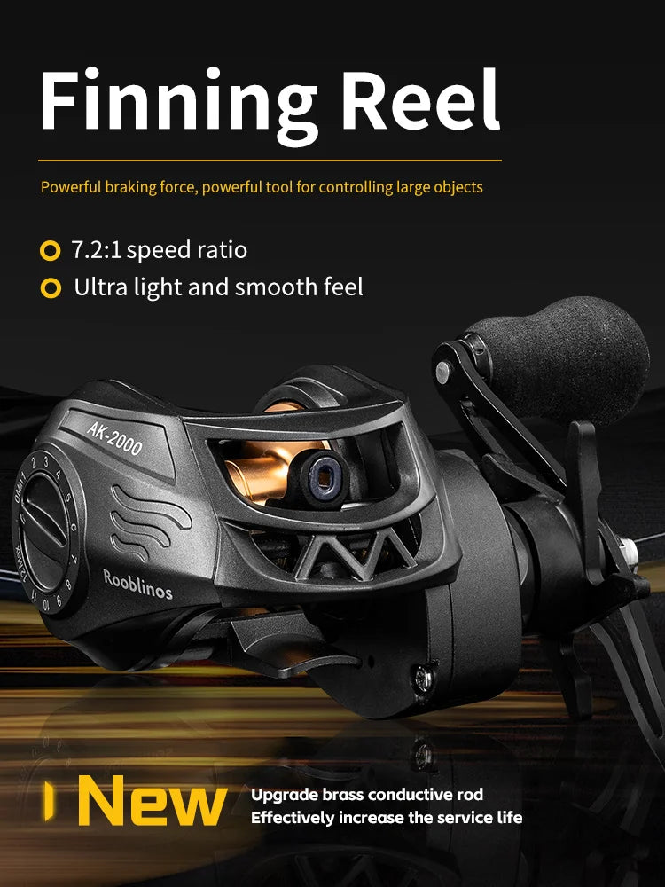 J-BARZILLA AK Baitcasting Reel 7.2:1 High Speed Saltwater