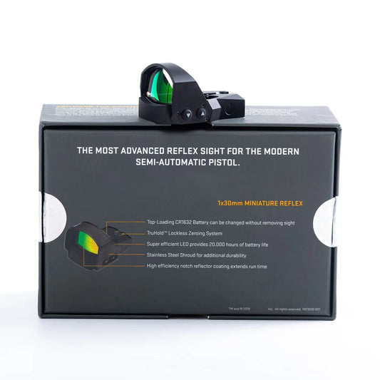 R1 pro 1x30mm Red Dot Sight 3 MOA Airsoft Riflescope with Protective Shroud Reflex Sights 20mm Rail Mount for Hunting