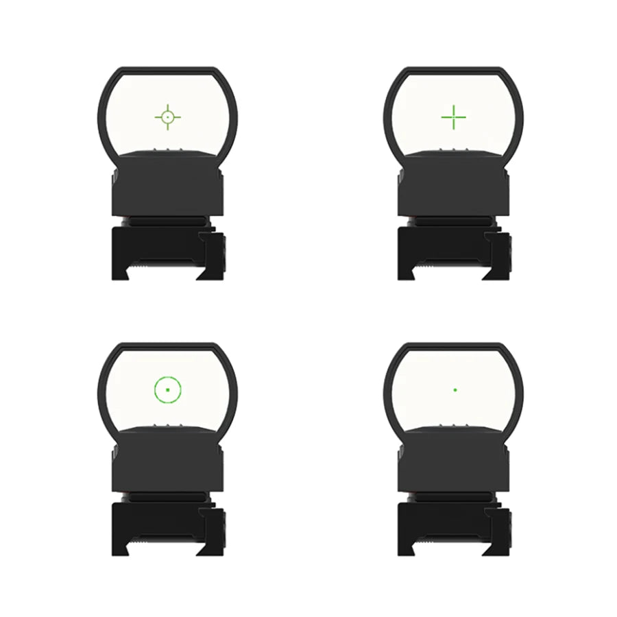 Victoptics Riflescope Dual Illuminated 1X22X33 Red Green Dot Gun Sight 33Mm Scope Sight with 20Mm Rail