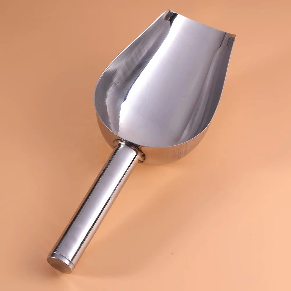 Shunmaii Pet Feeding Shovel Stainless Steel Food Scoop for Cats and Dogs