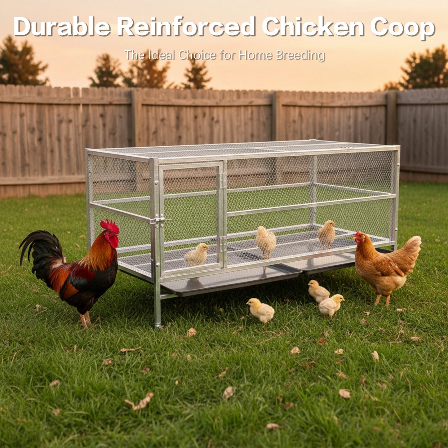 Stainless Steel Thickened Chicken Coop Run Waterproof Cover