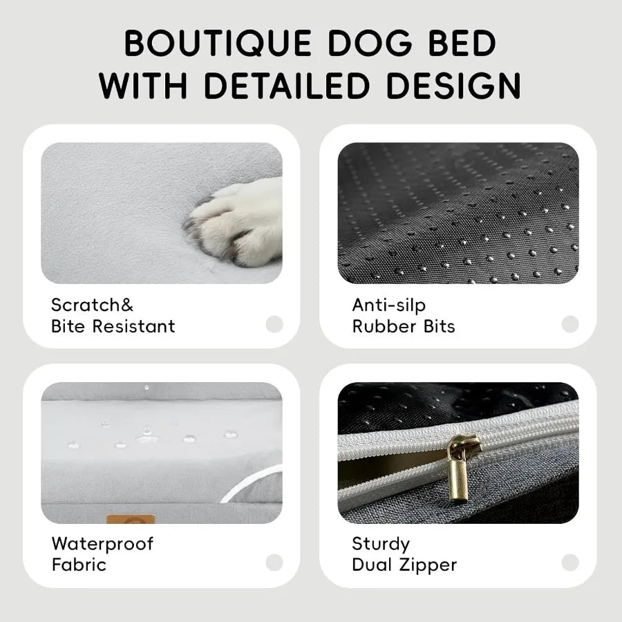 Orthopedic Dog Bed For Indoor Outdoor Use And Crate Pad