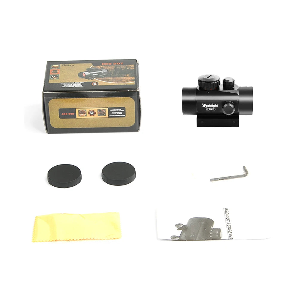 Nabila Rifle Red Dot Sight Reflex Optic IPX4 Waterproof Shockproof FogProof Durable Aluminum Construction Tactical Ready
