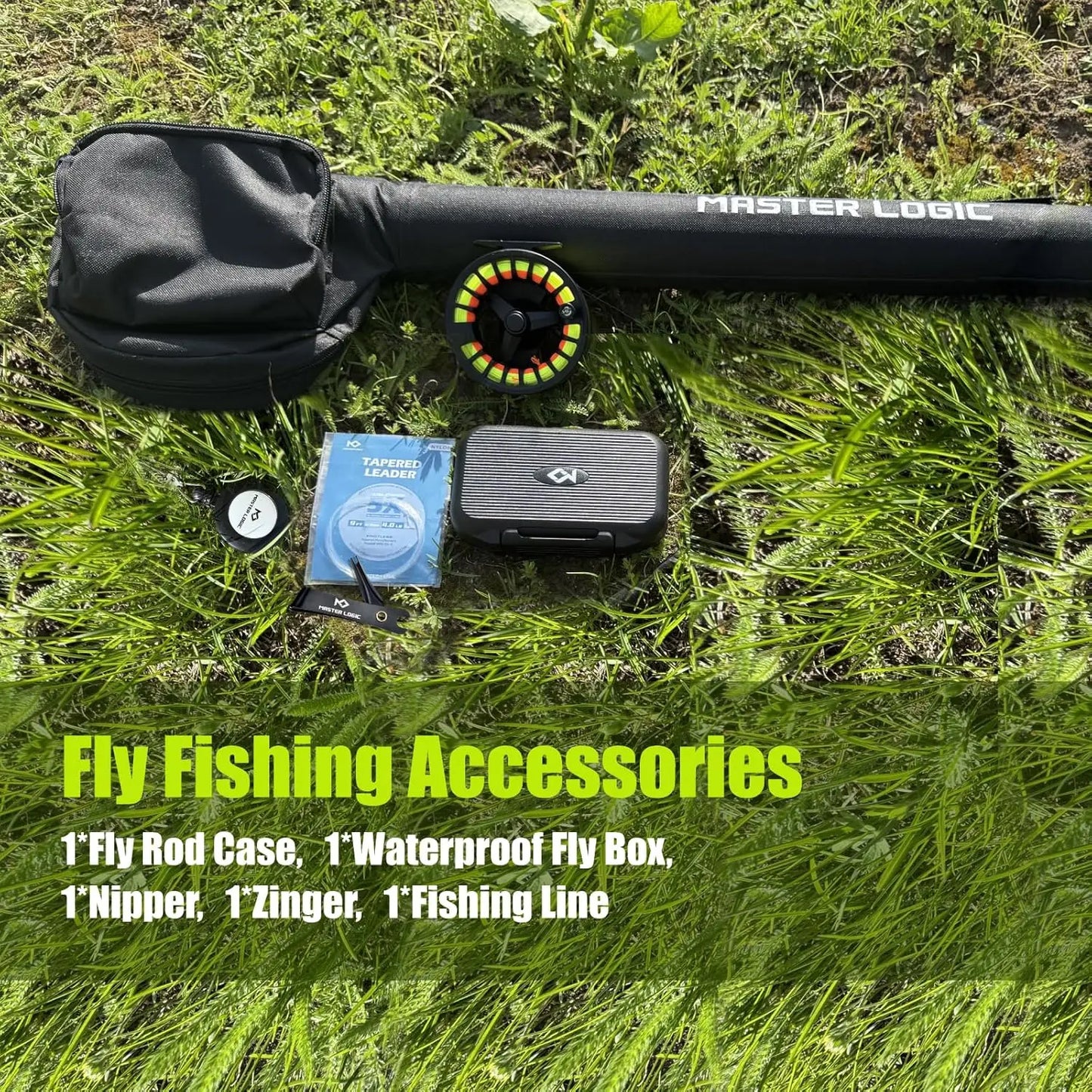 Complete Fly Fishing Starter Kit With Graphite Rod Aluminum Reel And Accessories For Beginners