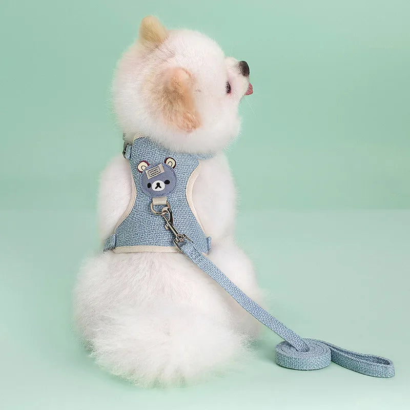 Pet Dog Harness And Leash Set Adjustable Puppy Kitten