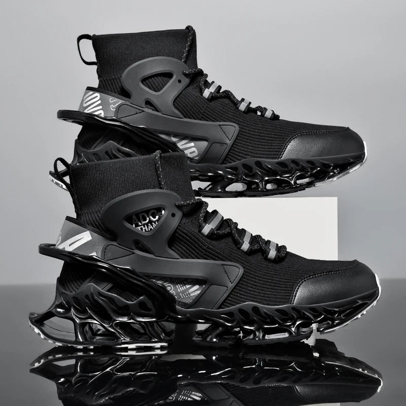 LOUIS KADHR Men's Breathable Walking Tennis Shoes Blade Fashion Sneakers