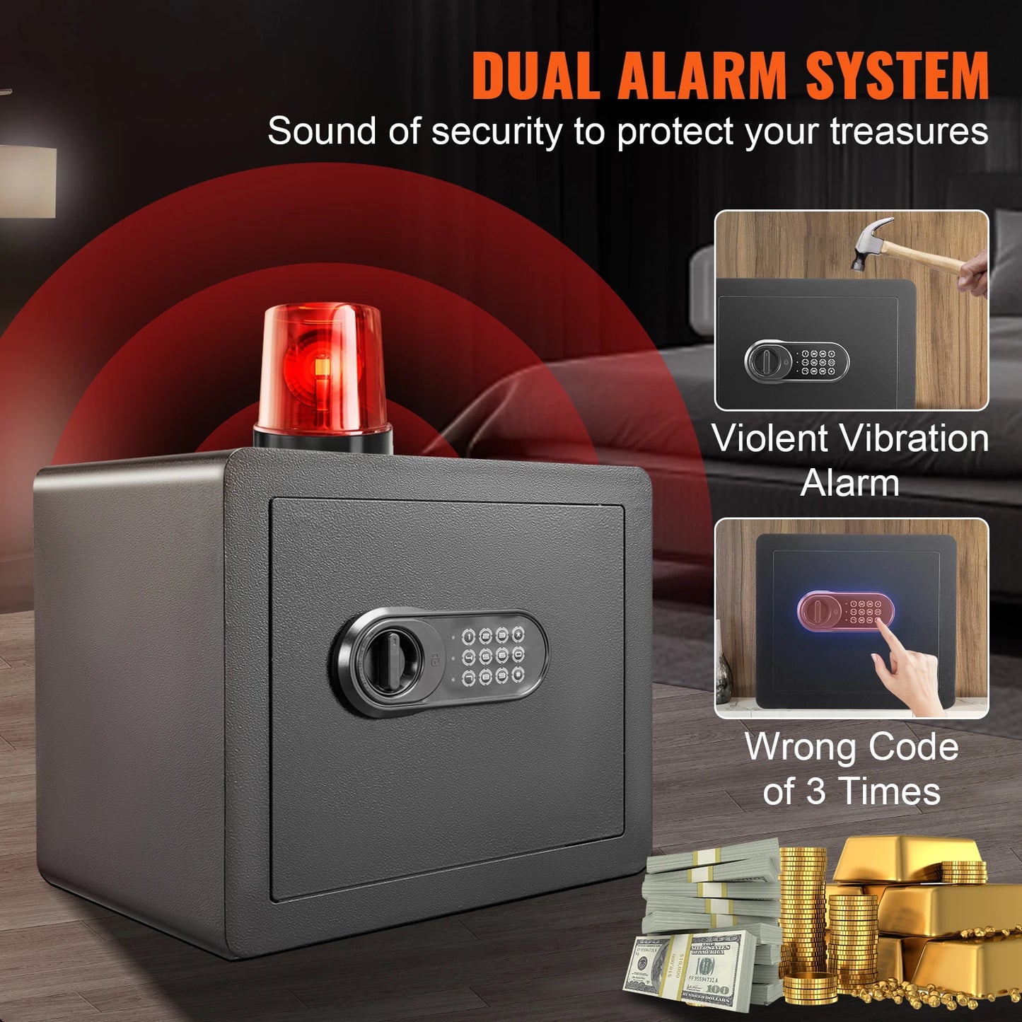 SucceBuy Electronic Safe Deposit Safe Box With Digital Access