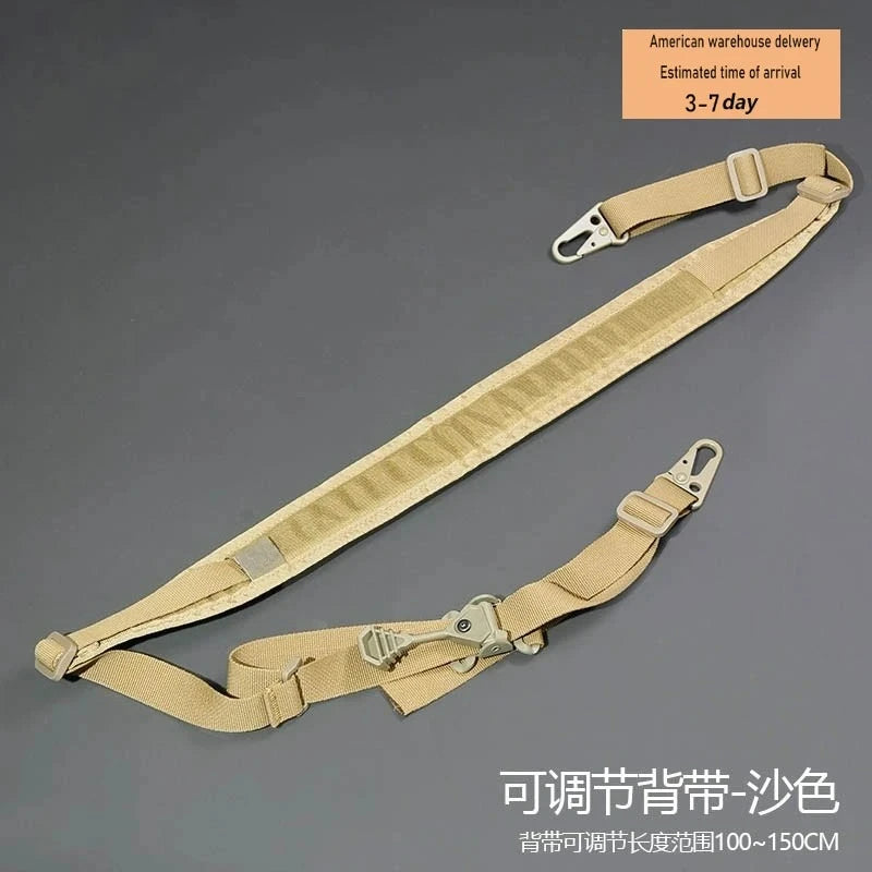 Tactical Rifle Sling Modular Strap Removable 2 Point / 1 Point 2.25" Padded Slingster Combat Shooting Hunting Accessories