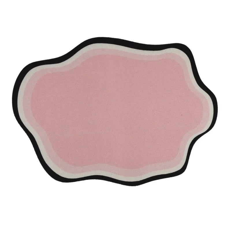 Absorbent Solid Colour Pet Mats Quick-dry Non-Slip Absorbent Wear-Resistant Leak-Proof Easy To Clean Dog Food Mats Cat Food Mats