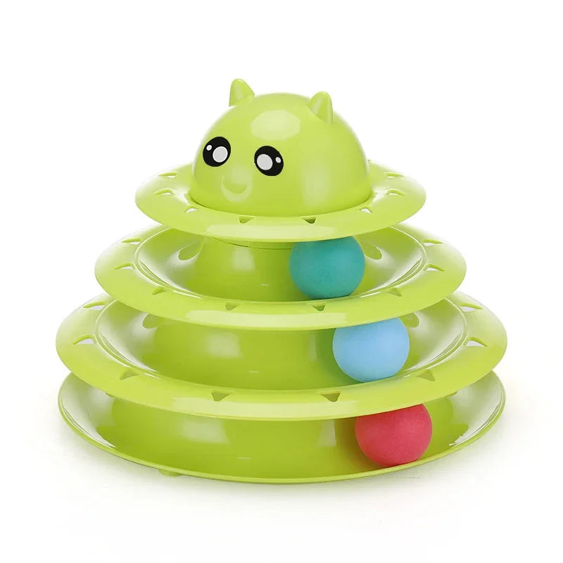 KYJGCN Interactive Cat Toy Tower With Laser Catnip