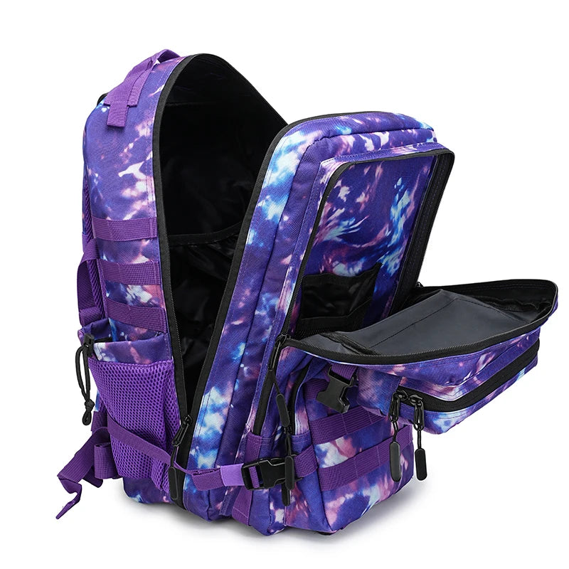 Tactical Assault Backpack For Outdoor Travel And Hunting Rucksack Nylon Construction Water Resistant